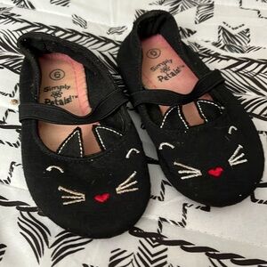 Simply Petals Cat Kitten Flats Slip Ons Size 6